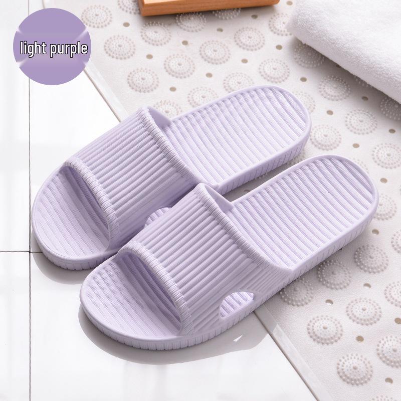 Eva Non-slip Summer Bathroom Slippers for Men and Women - Striped Indoor Home Slippers