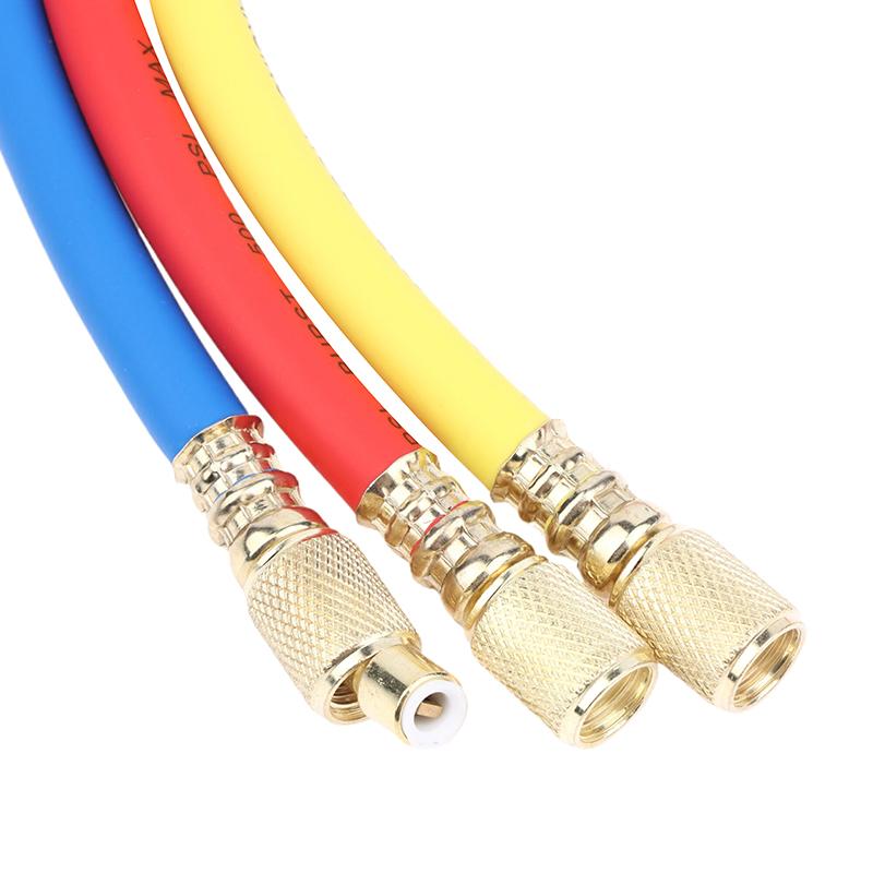 R410A 1/4'' Sae Ac Charging Hose Set 500 Psi For Air Condition Refrigerant Hoses R134 R22 Refrigeration Charging Tool