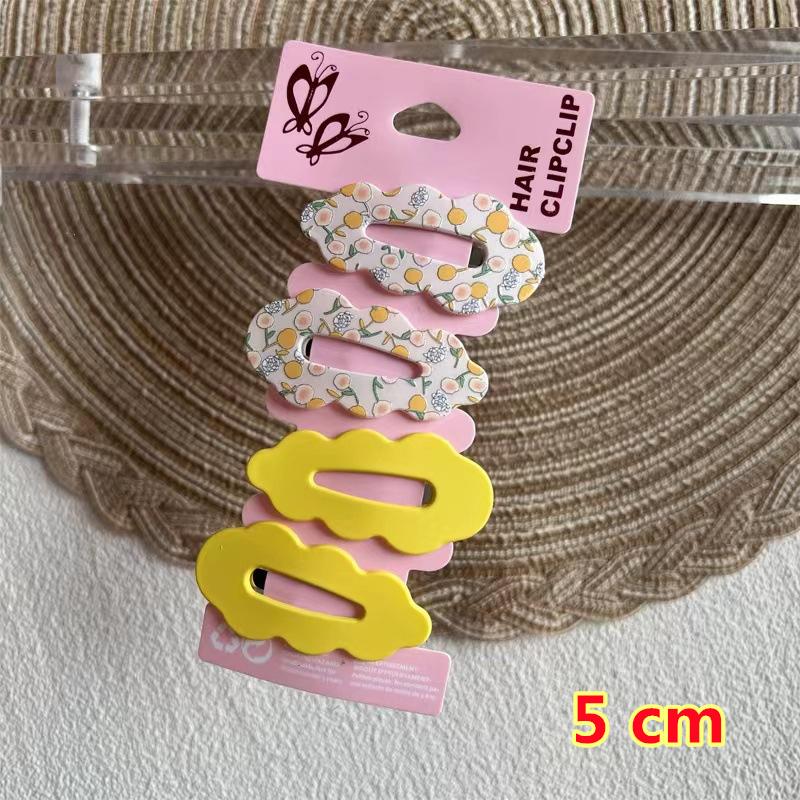 Kawaii Printed BB Clips Hairpins Set Women Children Girls Kid Hair Pins Barrettes Accessories Hairgrips Headdress Ornaments