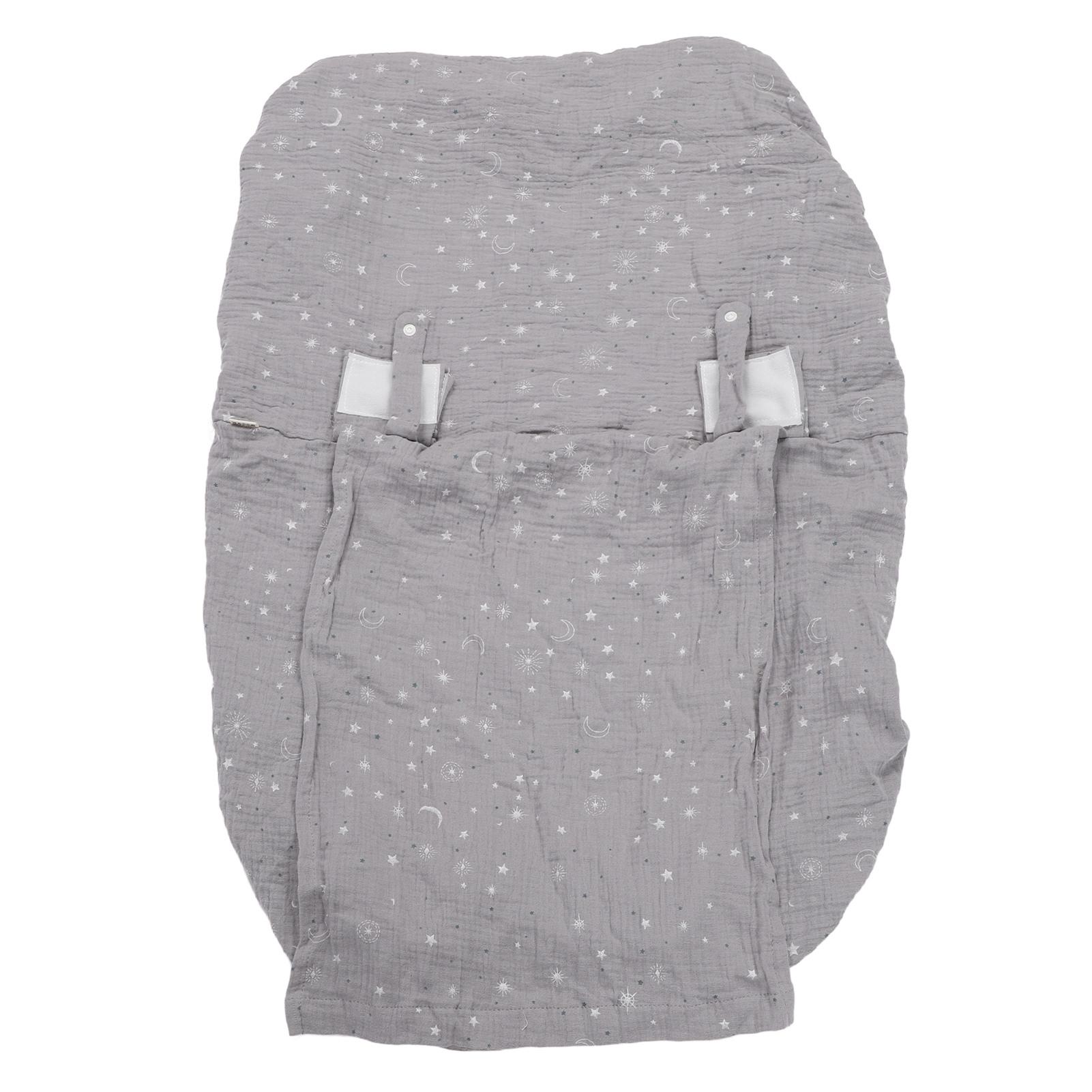 

Чехол на детское автокресло из хлопчатобумажной марли, чехол для переноски, универсальный аксессуар для детской коляски для младенцев серый