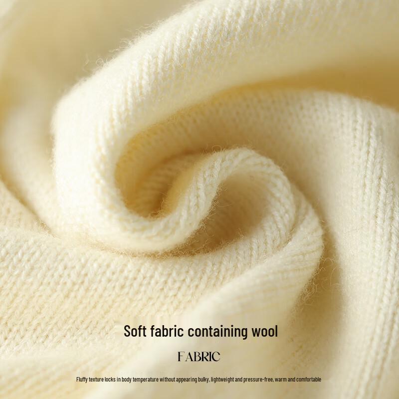 VICTORIA&VERA Women's Wool Blend Polo Knit Sweater