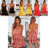 Stylish Women Summer Boho Short Mini Dress For Evening Cocktail And Beach Parties