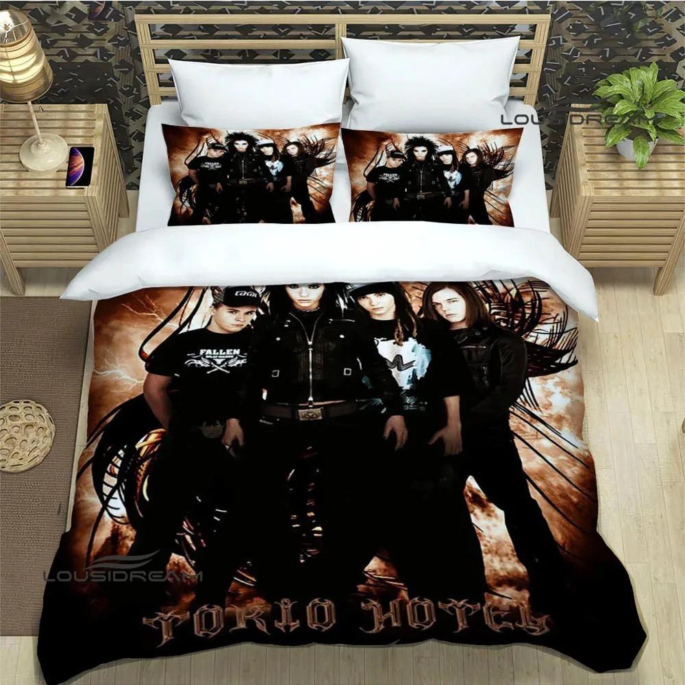 

Tokio Hotel Band Printed Bedding Sets Exquisite Bed Supplies Set Duvet Cover Bed Comforter Set Bedding Set Luxury Birthday Gift Tool 70x133cm 2pcs