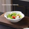 Jingdian Guangnian 7-inch Ceramic Heart Salad Bowl