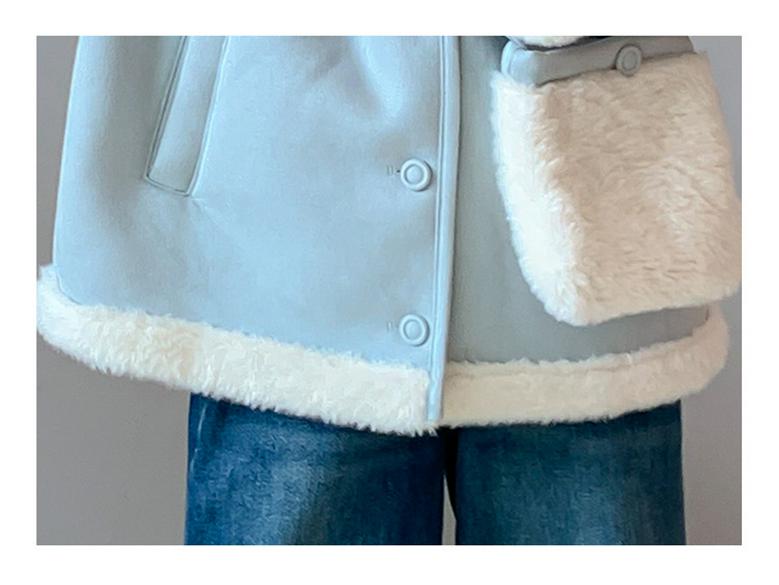 Girls' Lambswool Fleece Lined Coat - 2025 Autumn/Winter Collection