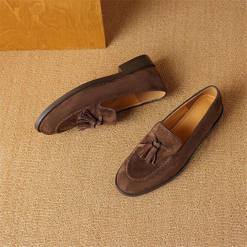 Fashion New Winter Sheep Suede Women Pumps Shoes for Women Fashion Round Toe Loafers Shoes Zaptos Mujer Low Heels Deep Mouth Shoes