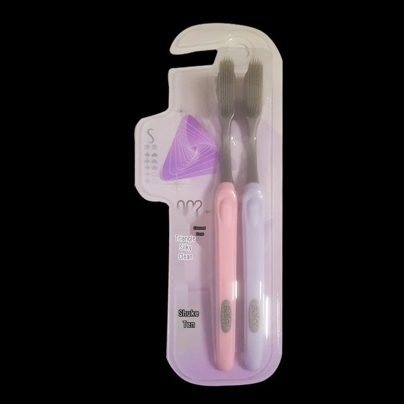 Shuke Nano Charcoal Soft Bristle Toothbrush (2-pack)