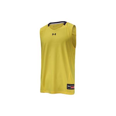 Logo Print Knitted Basketball Sports Quick-Dry Breathable Vest Men Vests Yellow 22500101-790