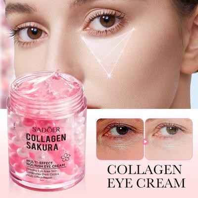 60g Crema Contorno Occhi Multi-effetto Nutriente al Collagene di Sakura Profondamente Idratante e Attenuante Linee Sottili e Occhiaie Crema Contorno Occhi
