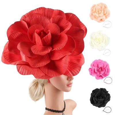 Pinza para el pelo Diadema Flor Grande Accesorios para el pelo Nuevo Sombrero Tocado Mujeres
