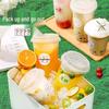 650ml Disposable Milk Tea & Drink Cups with Lids (20 Sets)