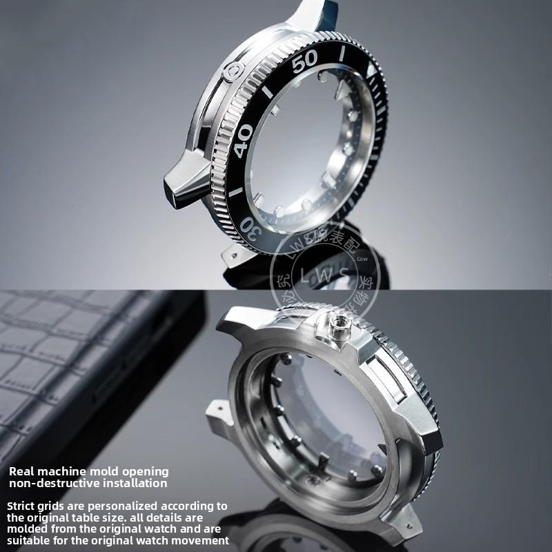 Pour montre TISSOT Starfish T120.607 Boîtier en acier inoxydable modifié Coque métallique verre saphir Éclairage nocturne Bague en céramique accessoires