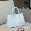 New garden bag leather tote bag cowhide handbag large capacity fashion women's bag trendy garden bag leather
