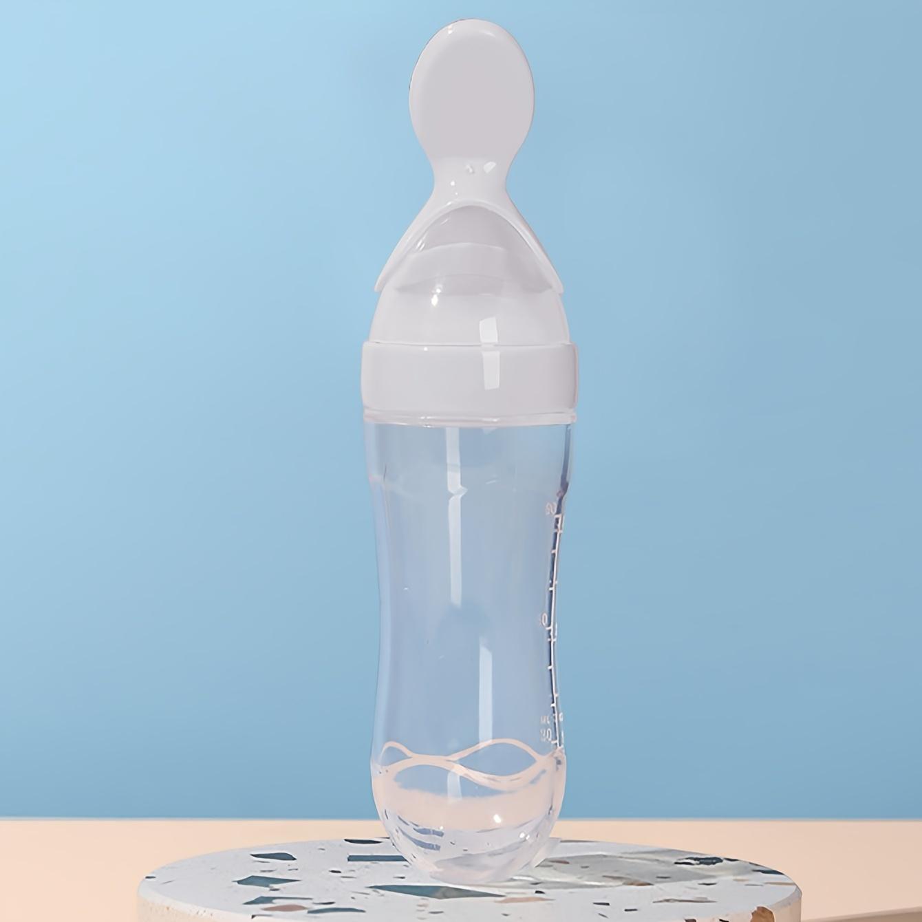 

90 мл/3 унции Детский силиконовый ложечка-дозатор, набор силиконовой бутылочки и ложечки для рисовой каши, дозатор для пюре для улицы и дома, пасхальный подарок 2pcs белый