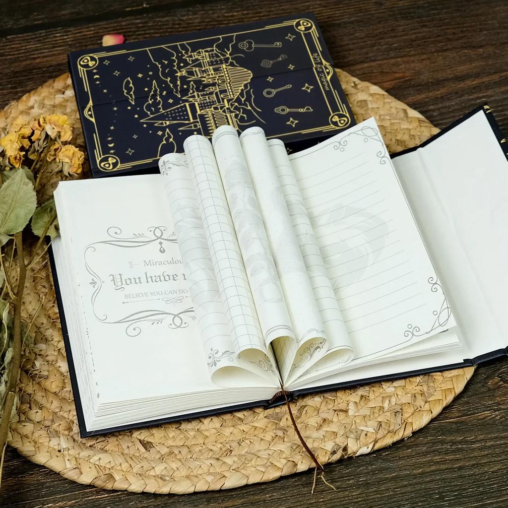 Caiet Seria Castelul Magic Caiet Simplu cu Copertă Tare Jurnal de Călătorie Blocnotes pentru Studenți Papetărie Cadou de Afaceri Rechizite de Birou