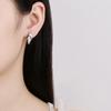 925 Silver Zirconia Small Hoop Earring For Girls Child Wome Beautiful Aros Huggies Earring Jewelry