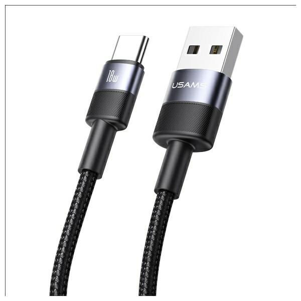 Usams Kabel Usb-A Na Usb-C 3A 1,2M       Aluminum Alloy Data Cable Sy Series Sj718Usb01 (Us-Sj718)