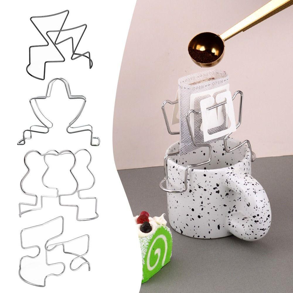 Držák kávového dripperu z nerezové oceli 304 Univerzální košíky na kávový dripper Polička na kávové filtry