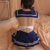 Sex Underwear Uniform Suit Open Crotch Seduction Character Play College Pleated Skirt Sailor Suit