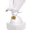 Adlerstatue für Heimdekoration - Ästhetische Heimdekorationsartikel - Prunkstück für Heimdekoration - Dekorative Skulptur für Heimdekoration & Bürodekoration - 6X6X25 CM