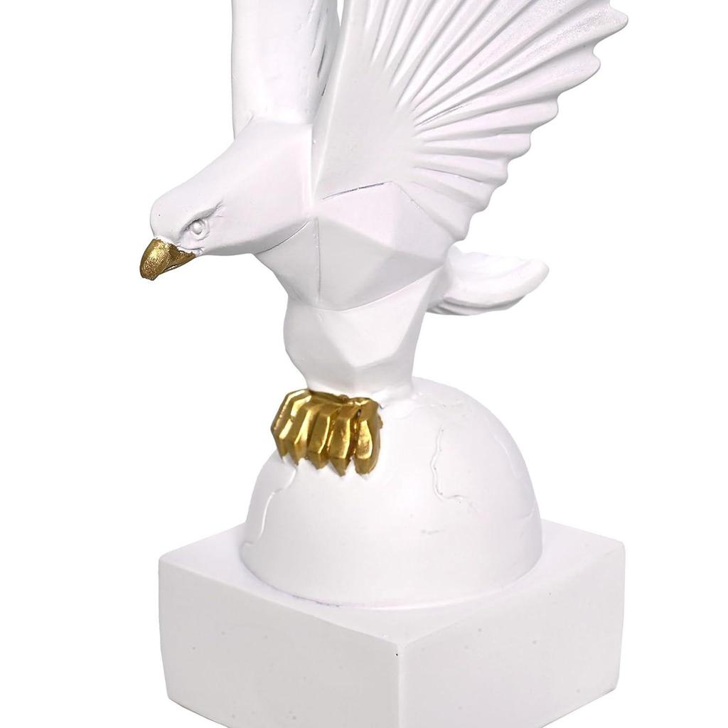 Adlerstatue für Heimdekoration - Ästhetische Heimdekorationsartikel - Prunkstück für Heimdekoration - Dekorative Skulptur für Heimdekoration & Bürodekoration - 6X6X25 CM