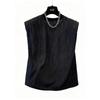 Women S Loose Sleeveless Hollow Out T Shirt European American Style