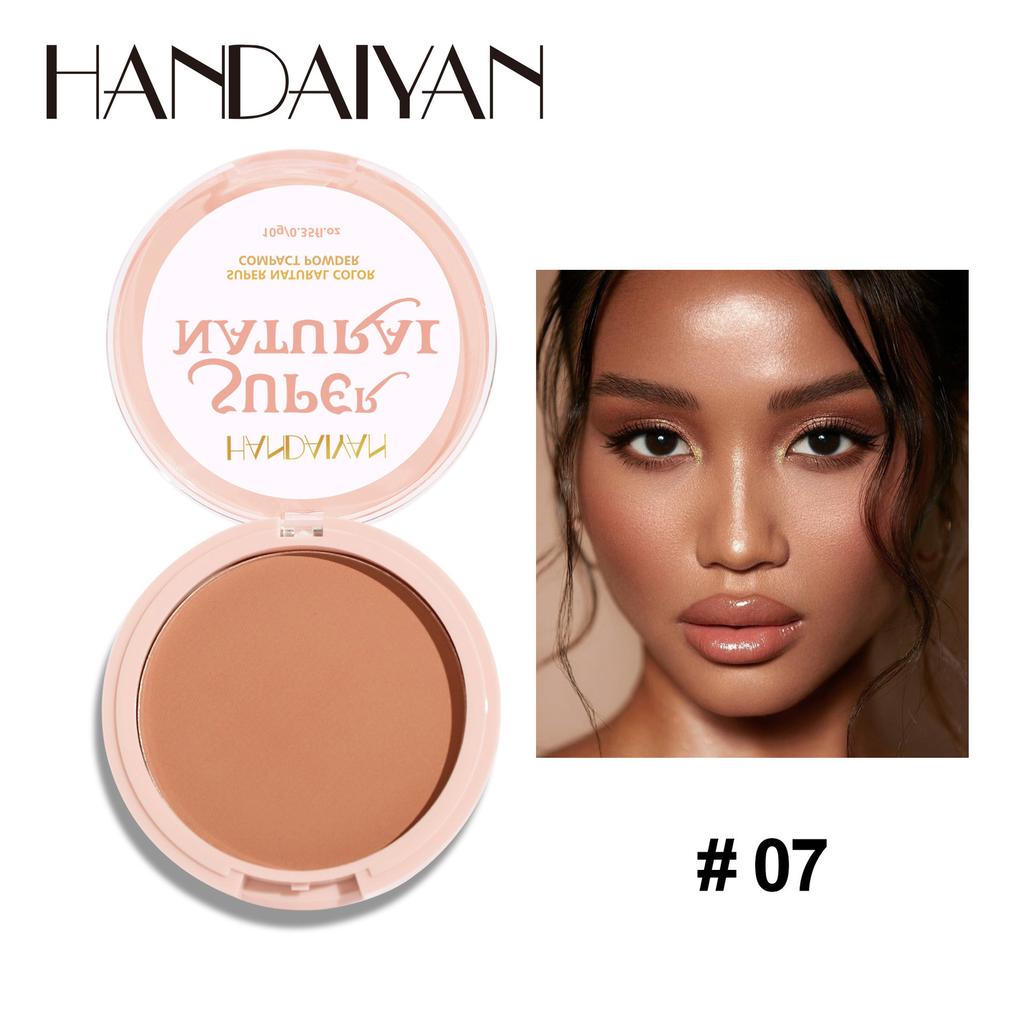 Cipria per trucco per il controllo dell'olio 24 ore, Idratante, Illuminante, Ultra-opaca, Cipria pressabile, Naturale, Impermeabile, Duratura, Fissante in polvere
