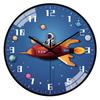 10-Inch 25Cm Creative Space Automatic Timing Radio Clock Home Living Room Bedroom Mute Clock Wall Clock
