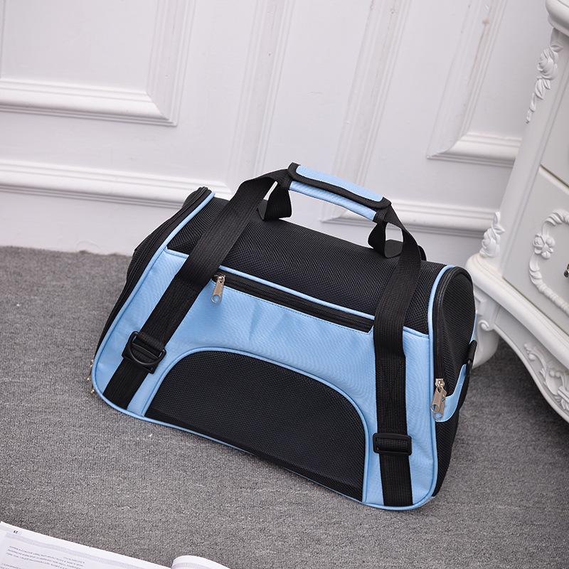 

Pet cage for dogs and cats,comfortable travel carry-on backpacks,small animal travel bags S синий