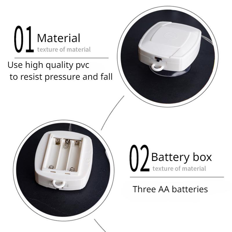 Christmas Decorative Lights Santa Suction Lights Christmas Tree Decorations Festive Styling Lights Window Lighting Decorations