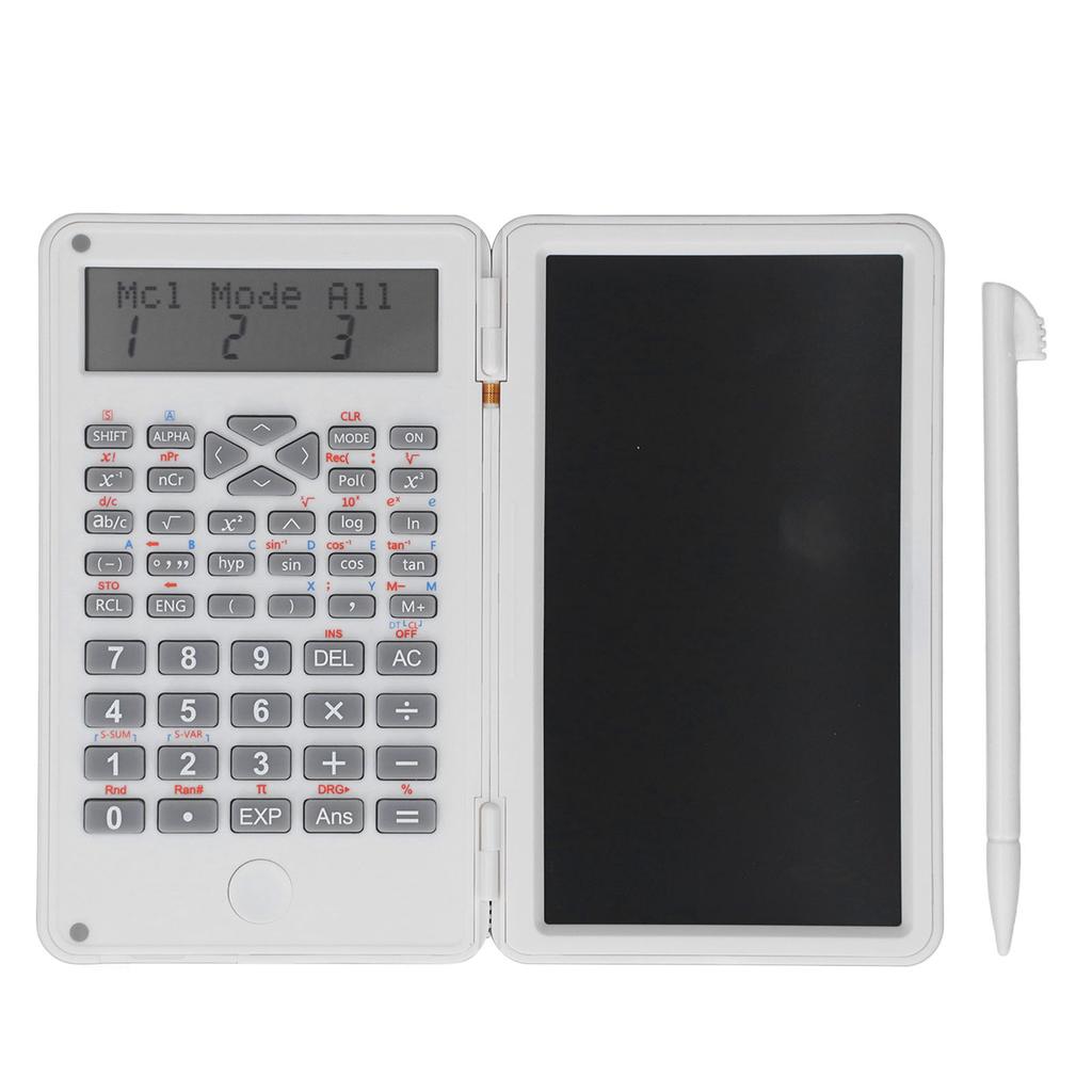 Scientific Calculator Multifunctional Function Calculator with Erasable Writing Board for Business Office Education