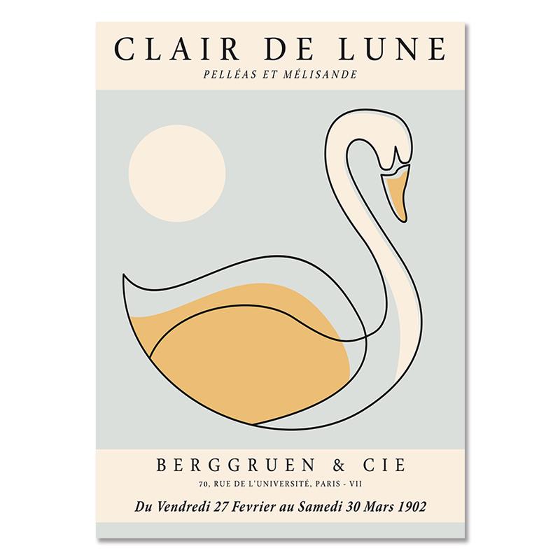 Bauhaus Exhibition Canvas Line Chair Wall Art Minimalism Print Painting  Abstract  Nordic Poster Face Picture Modern Home Decor