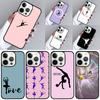 Love Gymnastics Silhouette Sports Phone Case For iPhone 17 Air 16 16e 15 13 14 Pro Max 11 12 Plus 2022 MAX Cover