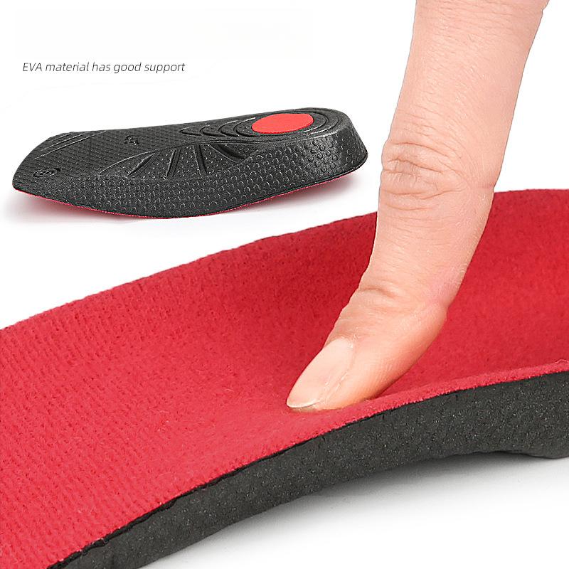 EVA Arch Half Pad Sweat Absorption Breathable Shock Absorption Pressure Relief Non-slip Sports Insole for Foot Comfort