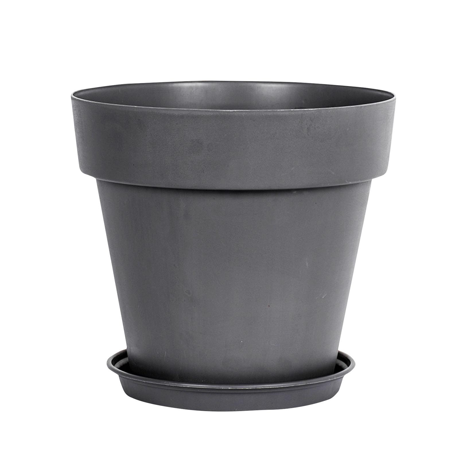 

Цветочный горшок с круглым блюдцем, сочный цветочный горшок из смолы Pothos, подходящий для использования в помещении и на открытом воздухе One Size