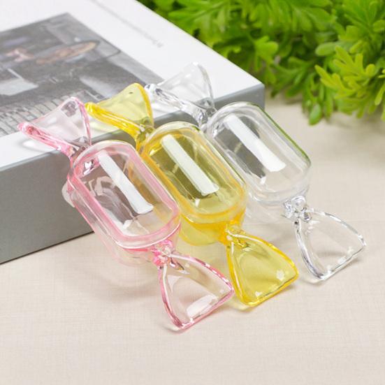 Klar geformte Süßigkeiten-Schmuckschatulle Mini-Schmuckorganizer Kunststoff-Süßigkeiten-Aufbewahrungsbehälter für Hochzeitsfeier Reise Valentinstag