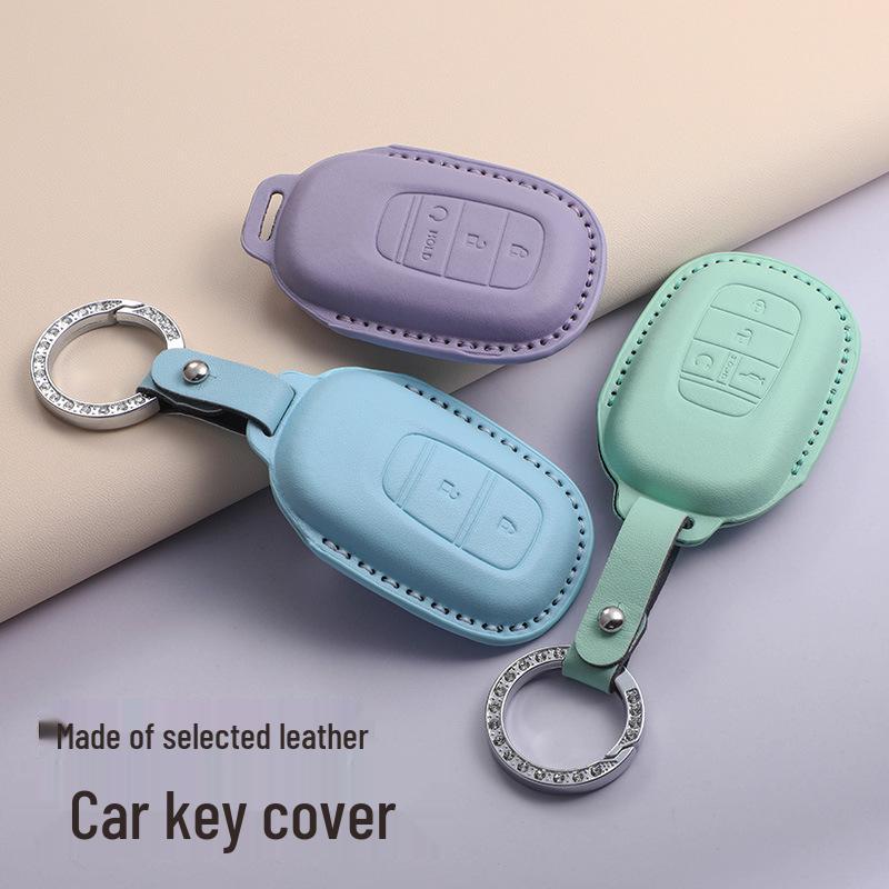Honda Key Cover for Civic, Accord, CR-V, Vezel, XRV, Fit, Haoying, Haoling, Paiying, Shipai - Available in 3 Colors.