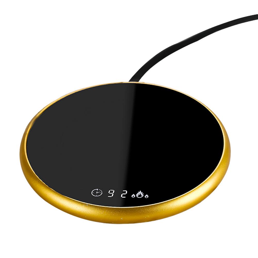 Thermostatic Heating Coaster 18W Electric Heated Drink Warmer Digital Touch Coffee Cup Heater With Timing Button