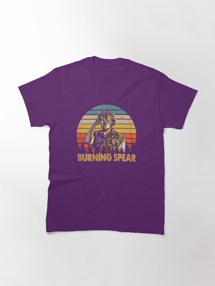 Burning Spear Retro Burning Art Spear Music Jamaican Singers Classic T-Shirt