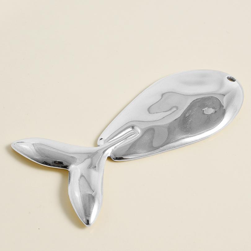 6pcs Different Bone Tail Fish Charm Ocean Animal Pendants Stainless Steel Charms For Jewelry Making Supplies Handmade Materials