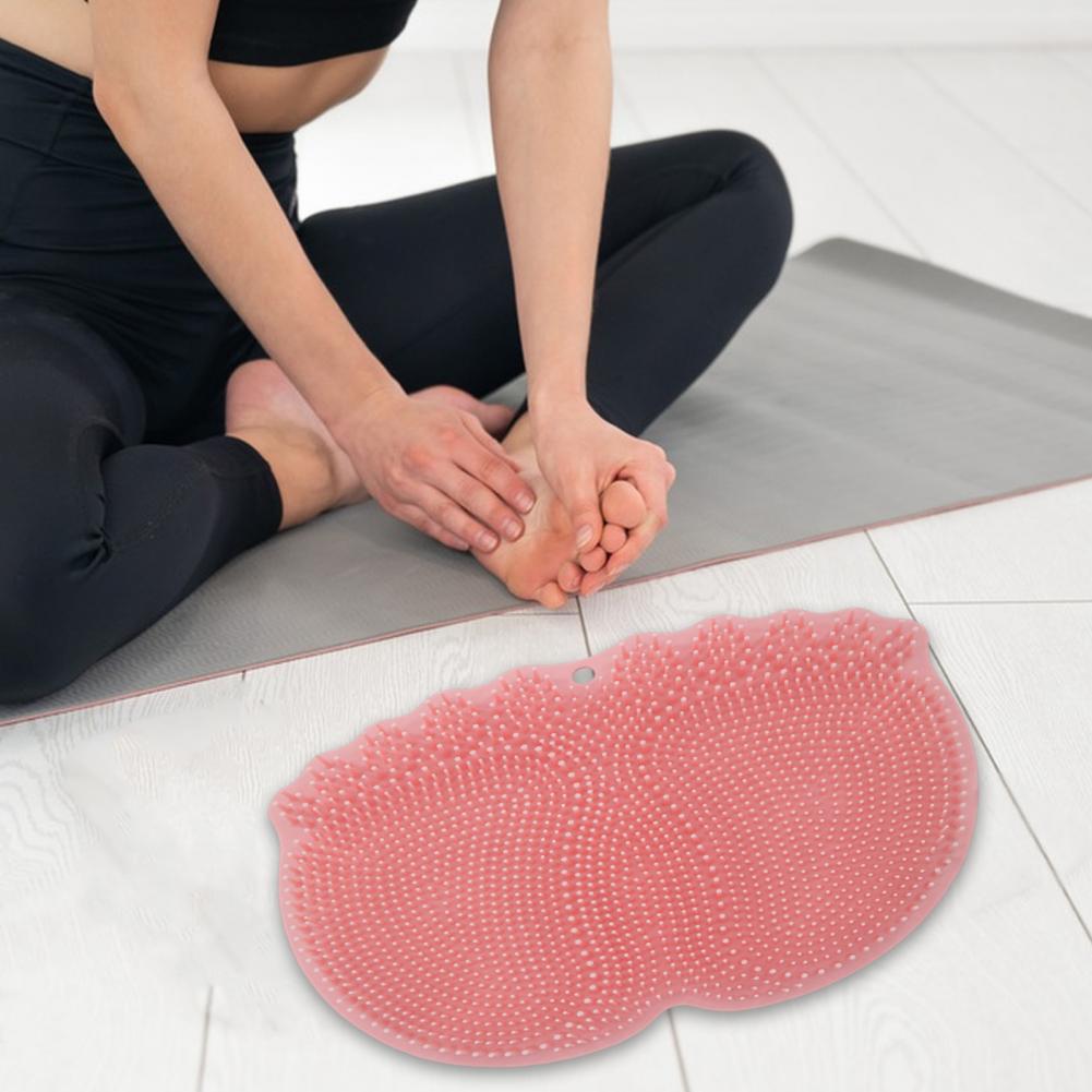 Fußschrubber Badematte Sicherheits-Saugnapf-Design Badematte Doppelzweck Fußschrubb-Badematte mit Massageborsten für Badewanne