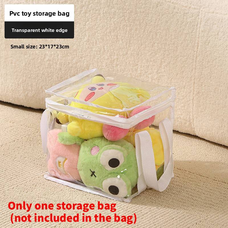 Modern Cubic Pvc Toy Storage Bag With Foldable Waterproof Design For Bedroom And Living Room Organization