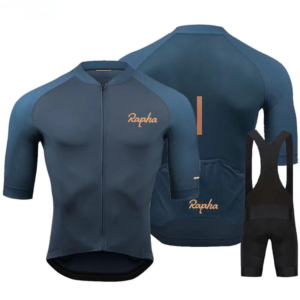 2025 New Summer Men's Short Sleeve Cycling Shorts Suspenders Set New Arrival Cycling Jersey Shirt Outdoor Cycling Clothing
