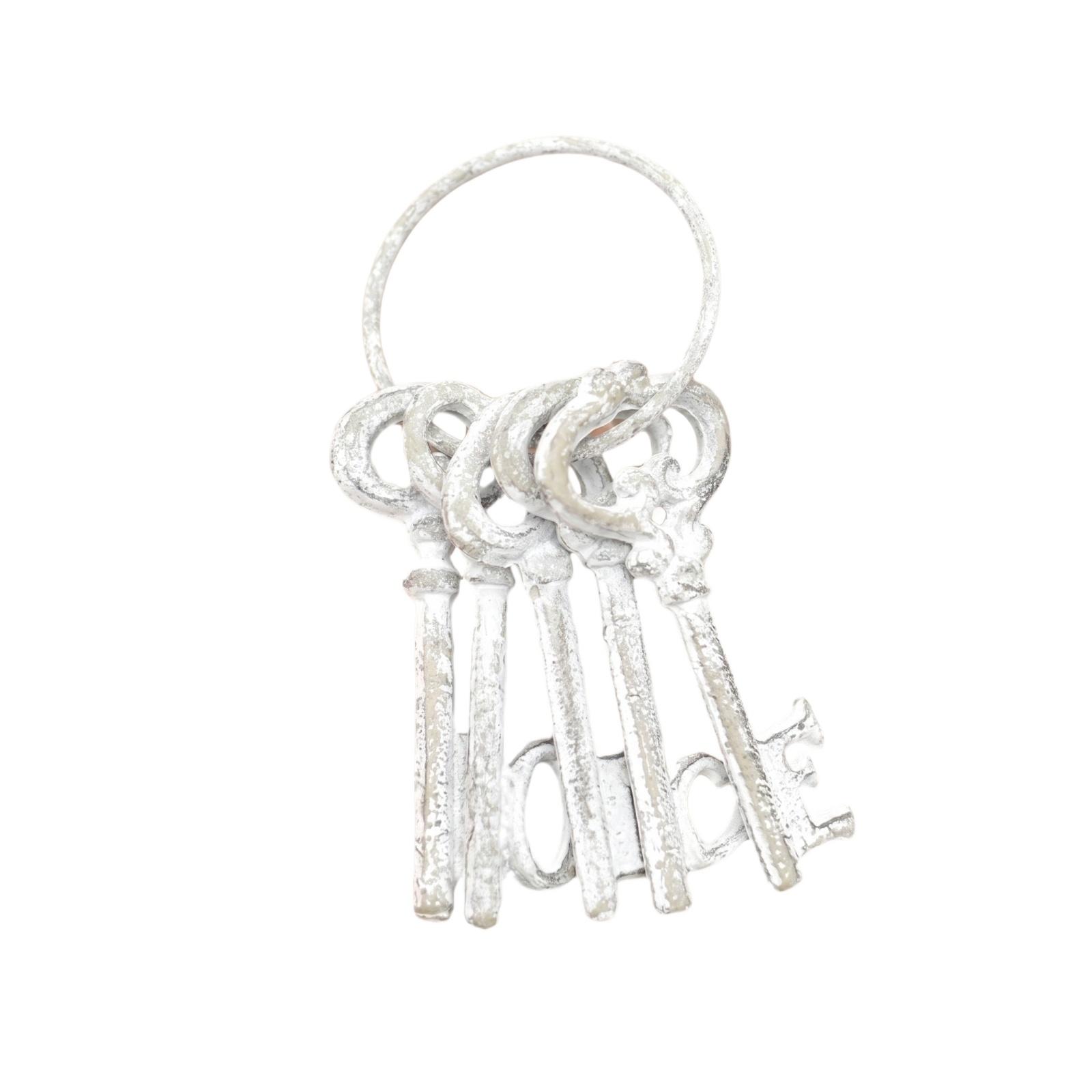 

Metal Decorative Key Set Vintage Style Iron Art Garden Ornament Creative Home Decoration Rustic Design Indoor Outdoor Display one size