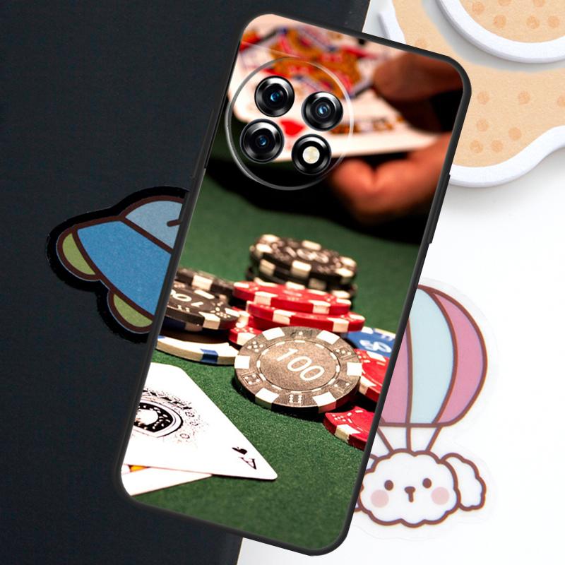 Poker Casino Art Pattern Case For OnePlus Nord N30 N20 CE 5 3 4 Lite OnePlus 15 13 12 11 9 8 10 Pro 10T 13R 15R Cover