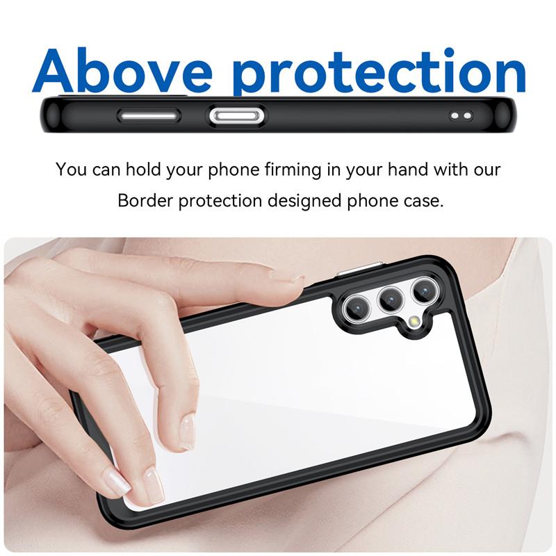 Für Samsung Galaxy A14 4G Hülle Samsung A23 A33 A53 A54 A14 Hülle Bunt Weiche Kante Silikon Transparent Bumper Für Galaxy A14