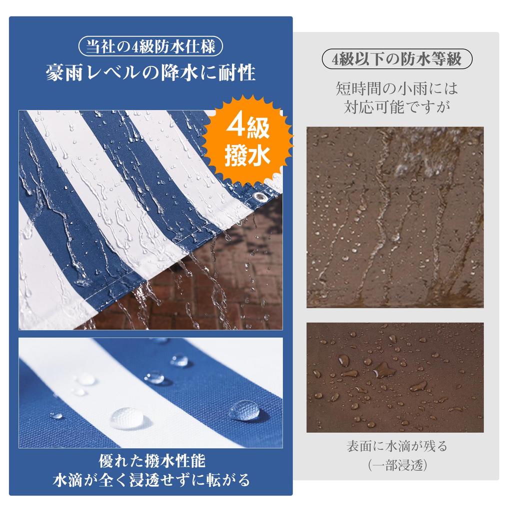 Cool Time x 240 Sunshade Shade Awning Water Repellent Taupe (180 cm)