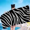 Black White Color Print Zebra Beach Towel Colorful Bath Towels for Girl Microfiber Quick Dry Sand Beach Yoga Spa Gym Pool