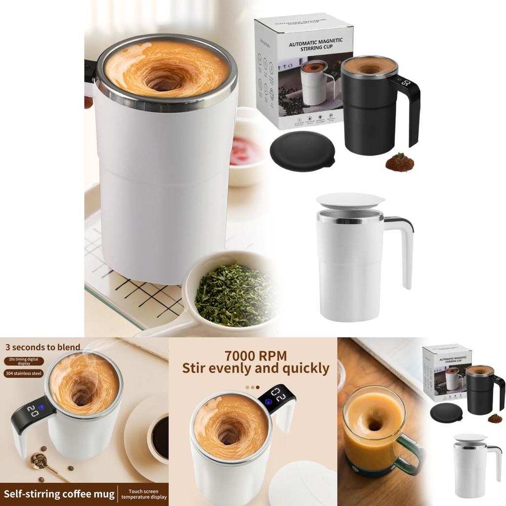 Modern Minimalist Portable Coffee Mug With Electric Mixer For Fitness And Home Use
