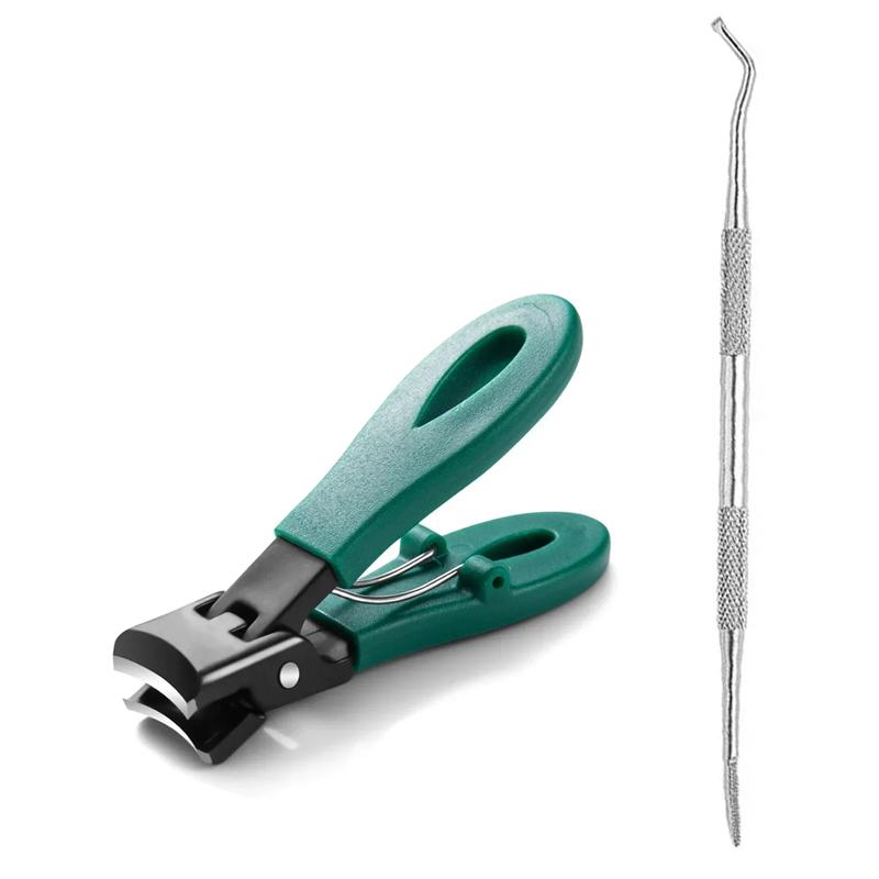 Ultra Sharp Nail Clipper Stainless Steel Wide Jaw Opening Anti Splash Toe Fingernail Trimmers Nail Cutter Manicure Pedicure Tool